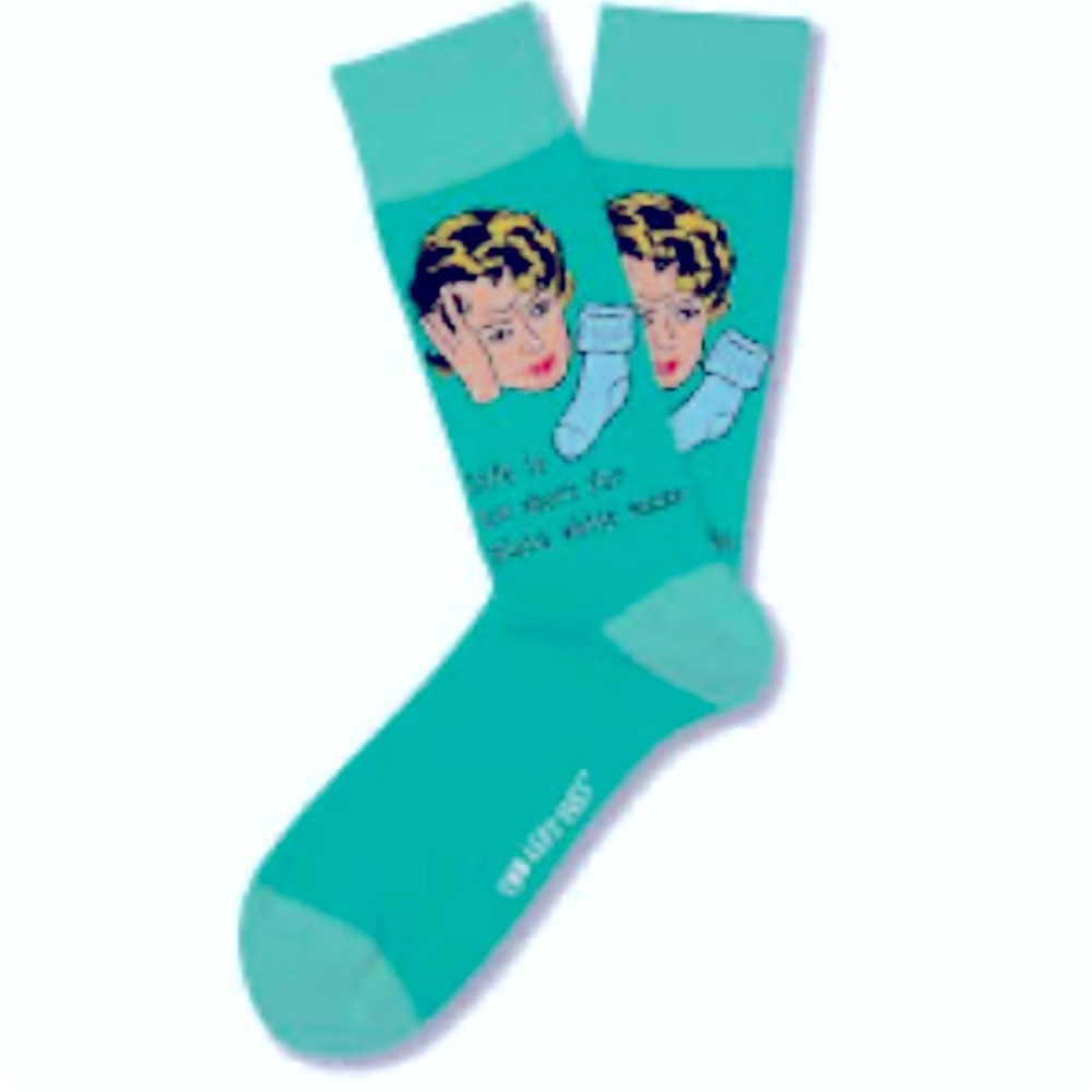 NWT Two Left Feet “ Life Is Too Short For Plain White Socks”, Women’s 5.5-9.5